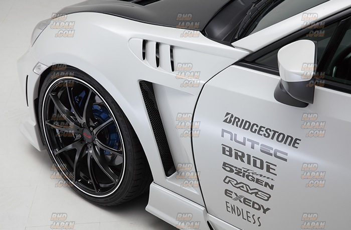 ings N-Spec Wide Aero Fender Kit Front FRP - BRZ ZC6 86 ZN6